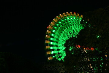 エキスポランドの観覧車　夜景