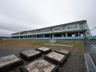 福島県浪江町立請戸小学校全景　震災遺構