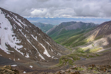 Views along the superb alpine Keskenkija Trek, Jyrgalan, Kyrgyzstan