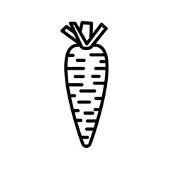 Carrot icon. sign for mobile concept and web design. vector illustration