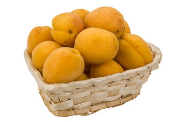 Yellow bright apricots