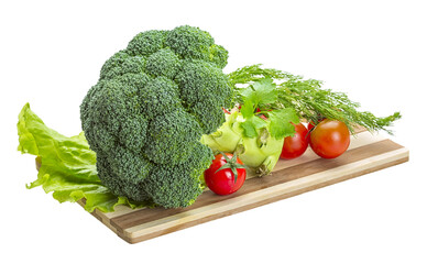 Brocolli and cherry tomato