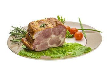 Bacon with vegetables