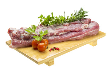 Raw pork meat