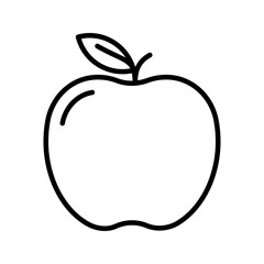 Apple icon. sign for mobile concept and web design. vector illustration