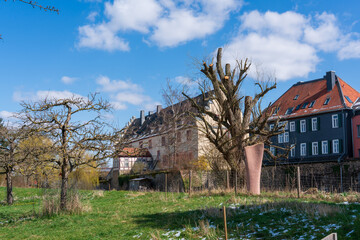 Bingenheim Schloss im Frühling