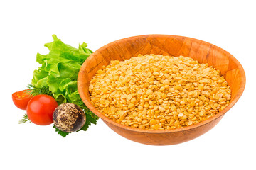 Yellow raw Lentils