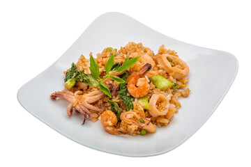 Rice with seafood