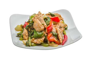 Pork with vegetables