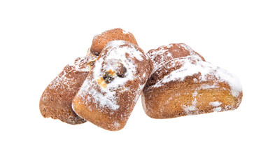sweet cookies isolated on a white background