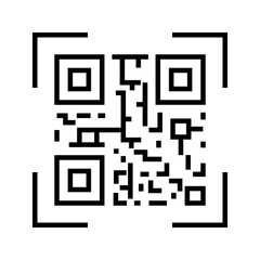 Qr Code icon. sign for mobile concept and web design. vector illustration