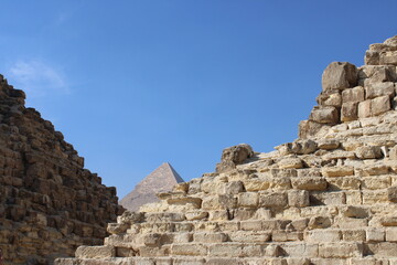 Giza Pyramids in the morning, Cairo, Egypt