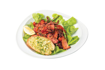 Png Healthy nutrition Bowl Salad in white plate