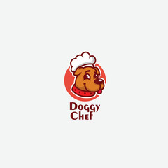 cute icon doggy chef colorful