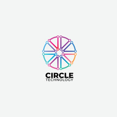 circle icon vector gradient colorful