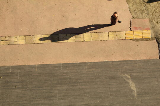 A Man From Above With Shadow