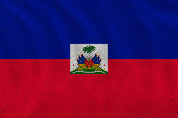 National flag  of Haiti. Background  with flag  of Haiti