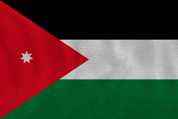 National flag  of Iordan. Background  with flag  of Iordan