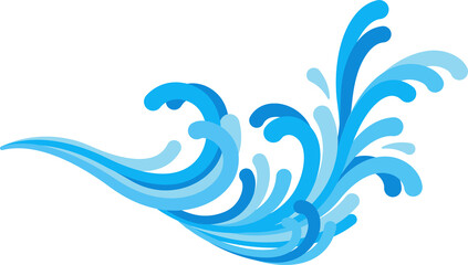 water splash shape illustration