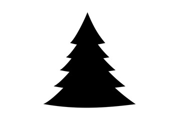 Christmas tree on snowy landscapes isolate on png or transparent    background, Graphic resources for New Year, Birthdays and luxury card. Vector illustration