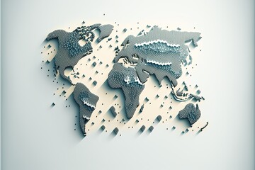 Digital illustration about map.