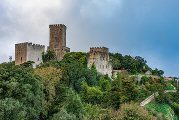Fototapeta premium The castle of Venus in the medieval village of Erice, province of Trapani IT