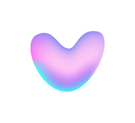 liquid hologram shapes. Futuristic fluid holographic elements. Vector neon vaporwave logo