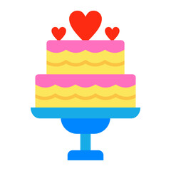 Cake Flat Icon