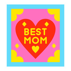 Best Mom Flat Icon