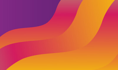 Vector abstract wave line colorful landing page flat background vector design