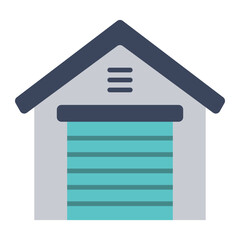 Garage Flat Icon