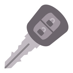 Car Key Flat Icon