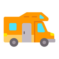 Camper Van Flat Icon