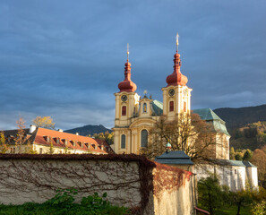 Baroque church in Hejnice, northern Bohemia, Czech republic - 554624613