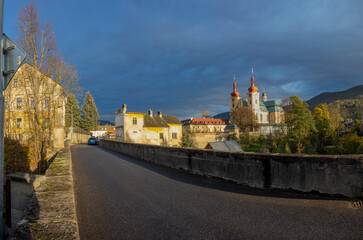 Baroque church in Hejnice, northern Bohemia, Czech republic - 554624662