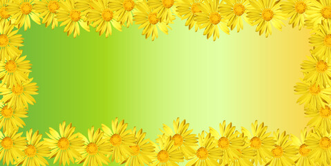 Obraz premium Vector seamless beautiful pattern flower and leaves flat background