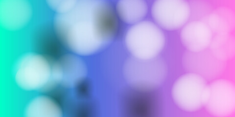 Fototapeta premium Vector bokeh wave light effect blurred glowing lights on colorful background