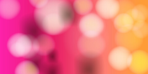 Vector bokeh wave light effect blurred glowing lights on colorful background