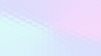 Illustration of a light background with hexagons and added effects