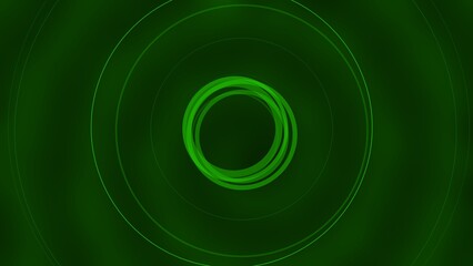 Illustration of a green background with circles and added effects