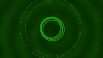 Illustration of a green background with circles and added effects
