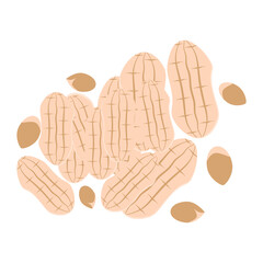 nuts peanut healthy food snacks collection set