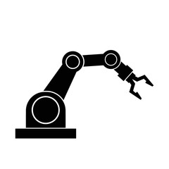 Industrial robot icon vector