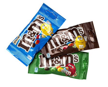 M&Ms delicious dragees in the pack