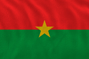 National flag of Burkina Faso.. Background  with flag of Burkina Faso..