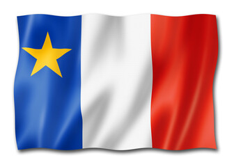 Acadians ethnic flag, America