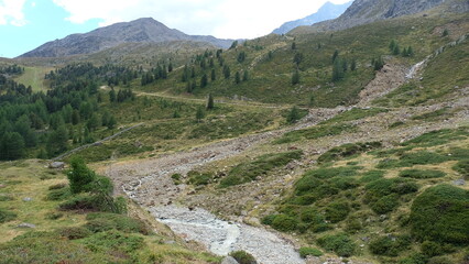 Fototapeta na wymiar Schnalstal bei Meran in den Südtiroler Alpen