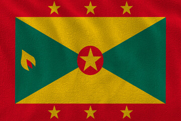 Fototapeta premium National flag of Grenada. Background with flag of Grenada.