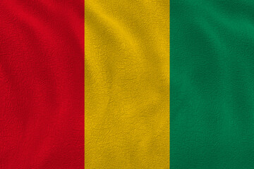 Fototapeta premium National flag of Guinea. Background with flag of Guinea