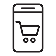 online store line icon